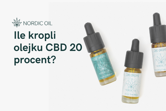 Ile kropli olejku CBD 20 procent?