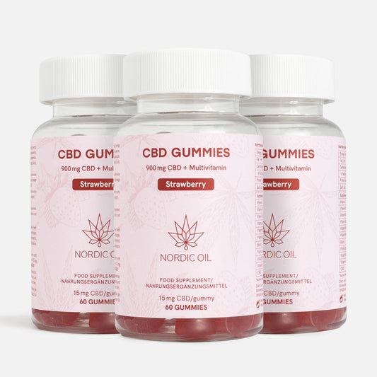 3FOR2: Żelki CBD (900mg) Truskawka