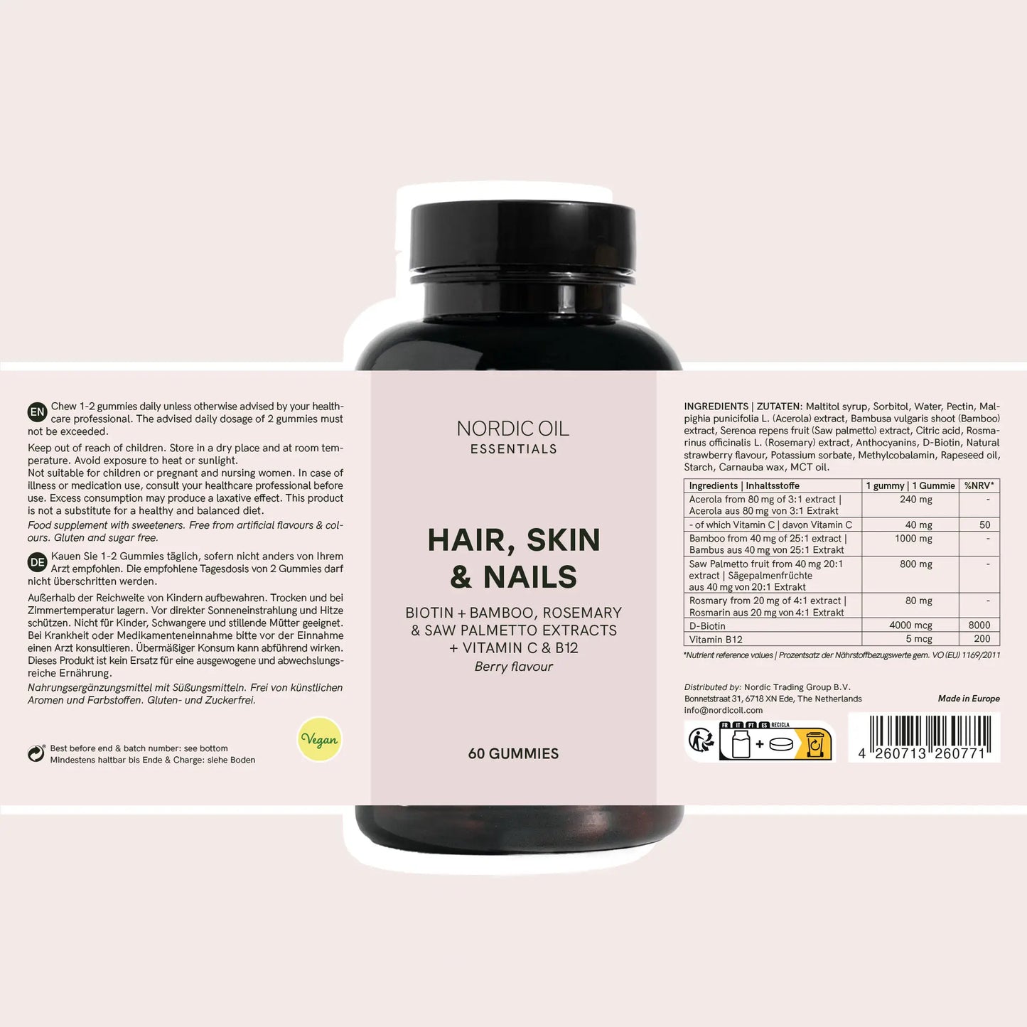 Żelki na włosy, skórę i paznokcie