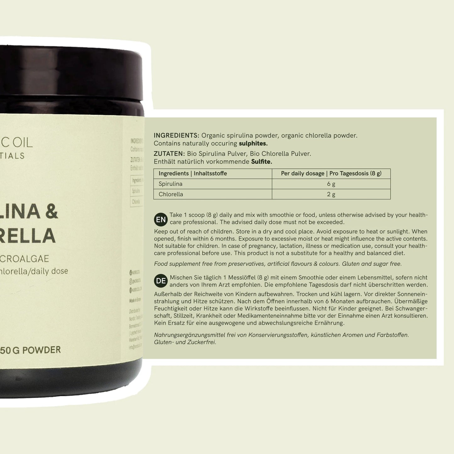 Proszek Spirulina Chlorella