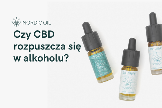 Czy CBD rozpuszcza się w alkoholu?