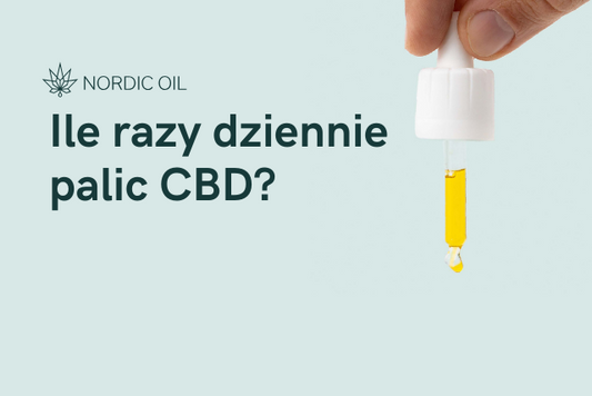 Ile razy dziennie palic CBD?
