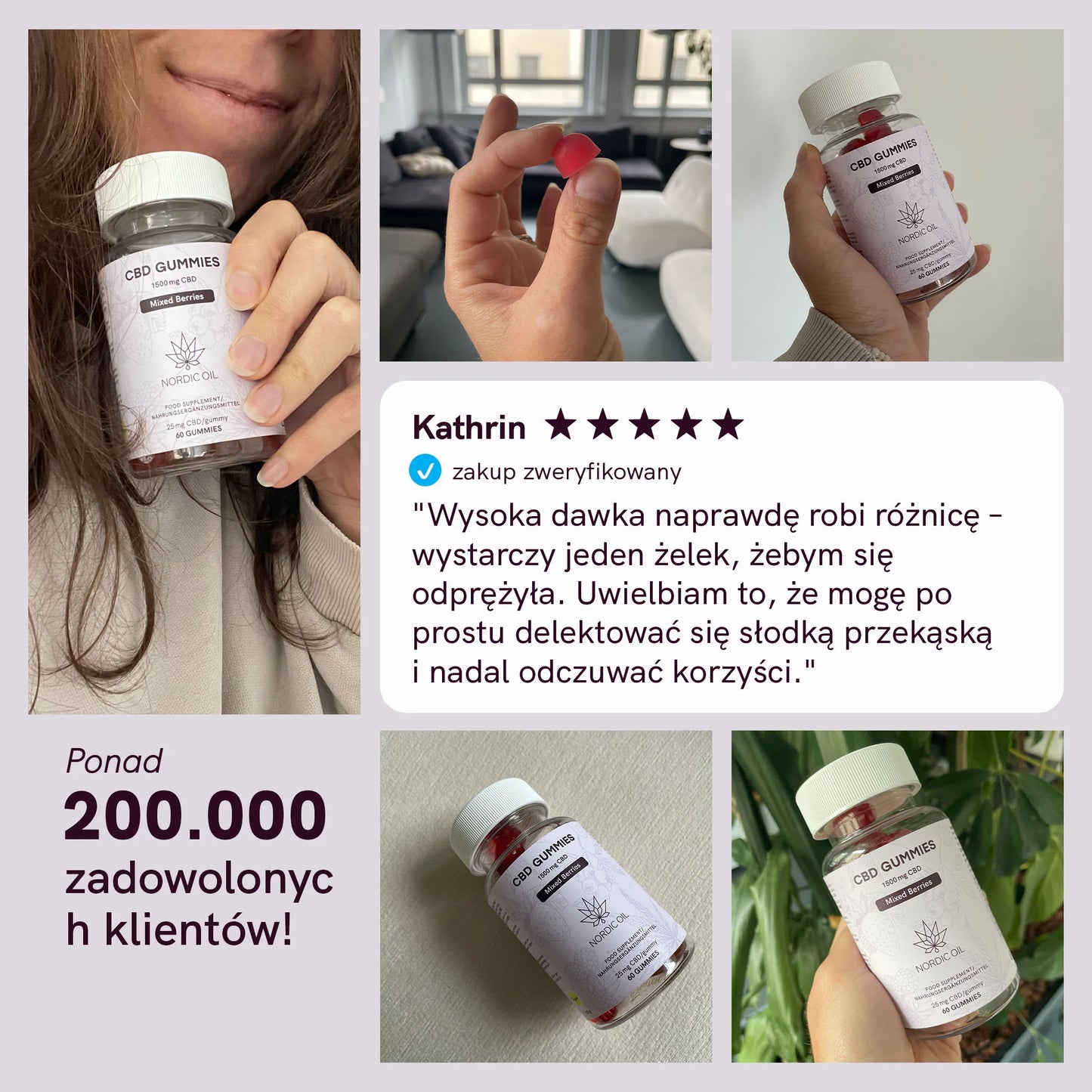 Żelki CBD (1500mg) Jagody
