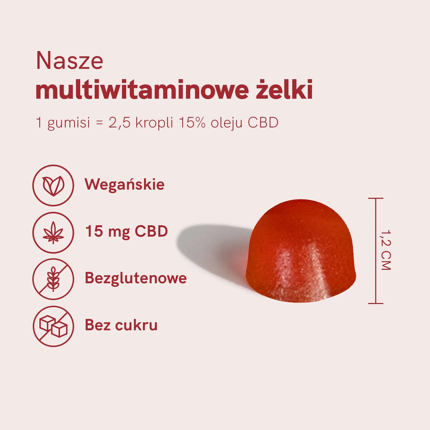 3FOR2: Żelki CBD (900mg) Truskawka