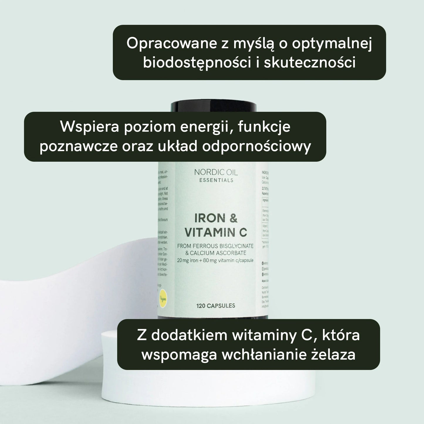 Kapsułki z żelazem i witaminą C