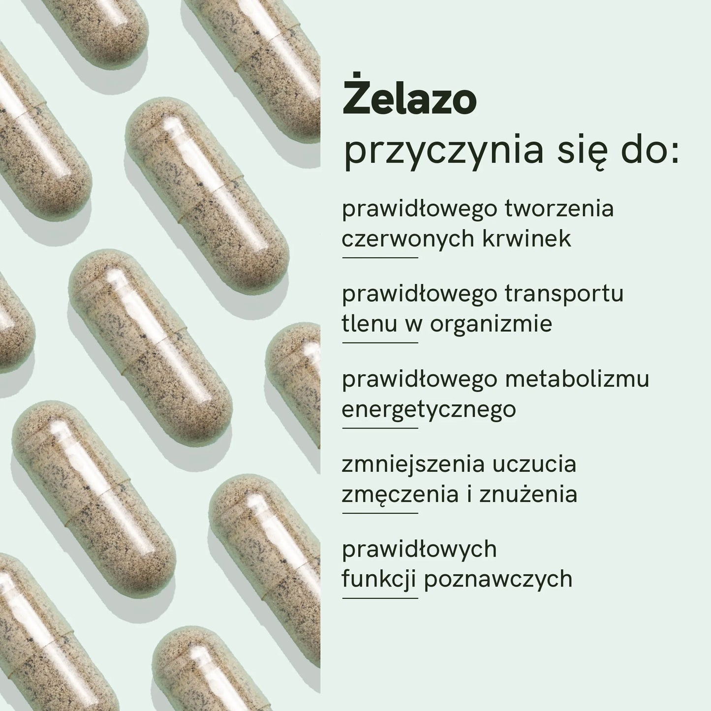 Kapsułki z żelazem i witaminą C