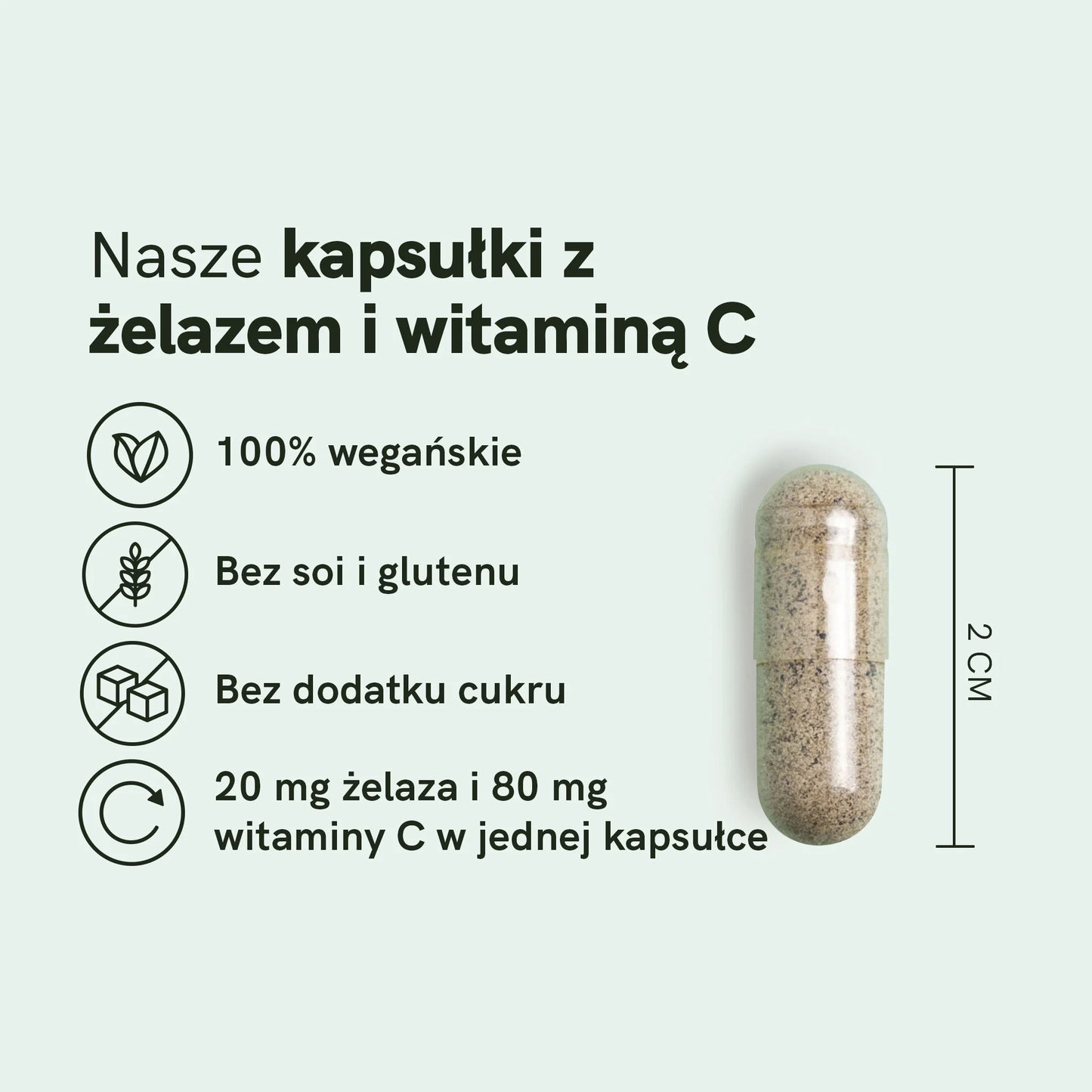 Kapsułki z żelazem i witaminą C