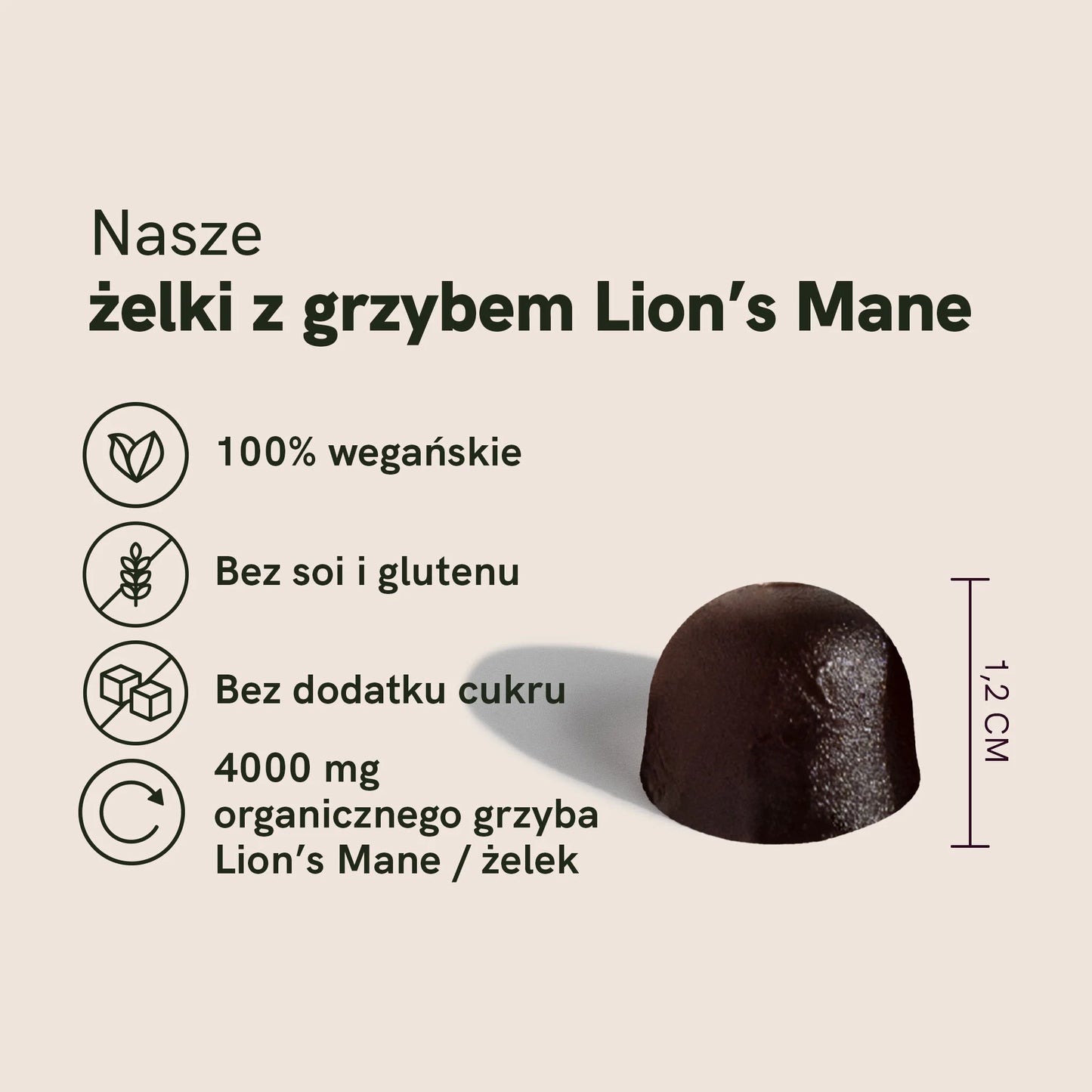 Żelki Lion's Mane Grzyby