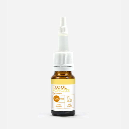 Olej CBD dla kota -  smak ryb (2,5%)